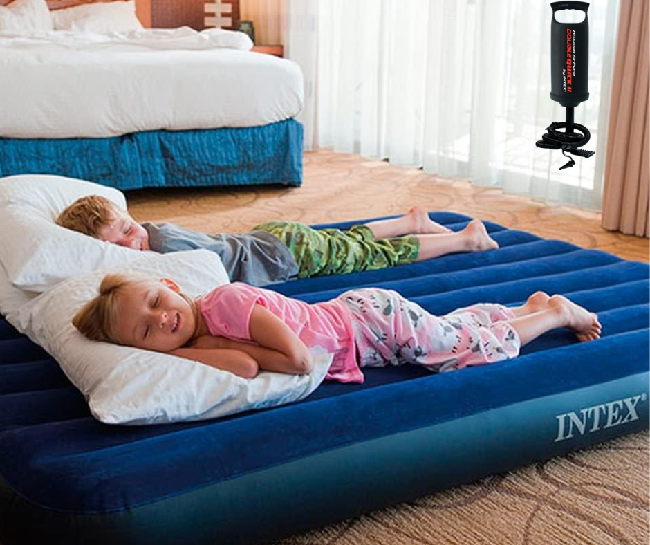 Intex Queen Dura-Beam Classic Downy Airbed SKU 64759 Intex Queen Dura-Beam Classic Downy Airbed SKU 64759